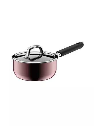 WMF | Fusiontec Mineral Stielkasserolle mit Glasdeckel 16cm/1,3L Rose Quartz | 